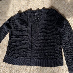 Banana Republic black cotton cardigan